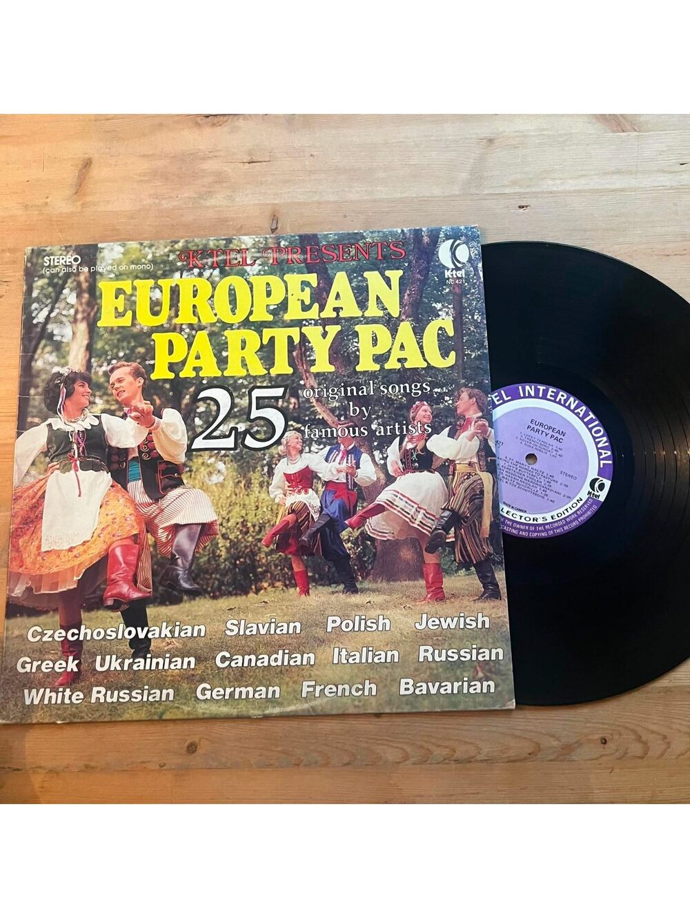 Various - European Party Pac 25 Original Songs 33rpm VG+ VR18